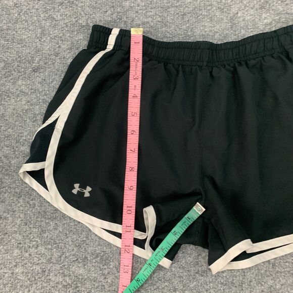 Under Armour Running Shorts Womens S HeatGear Inner Lining Stretch Semi Fitted - Picture 5 of 11